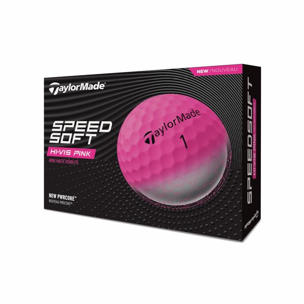 TaylorMade 2025 Golf SpeedSoft Pink Golf Balls