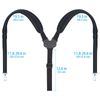 Big Teeth Golf Bag Shoulder Strap Double Padded Adjustable Angle and Length Replacement for Golf Bag Accessories 2 Hooks