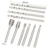 TOP-VIGOR Rotary Multi Tool Cutting Guide Router Attachment Kit, HSS Router Drill Bit Set Router Accessories for Quick Work