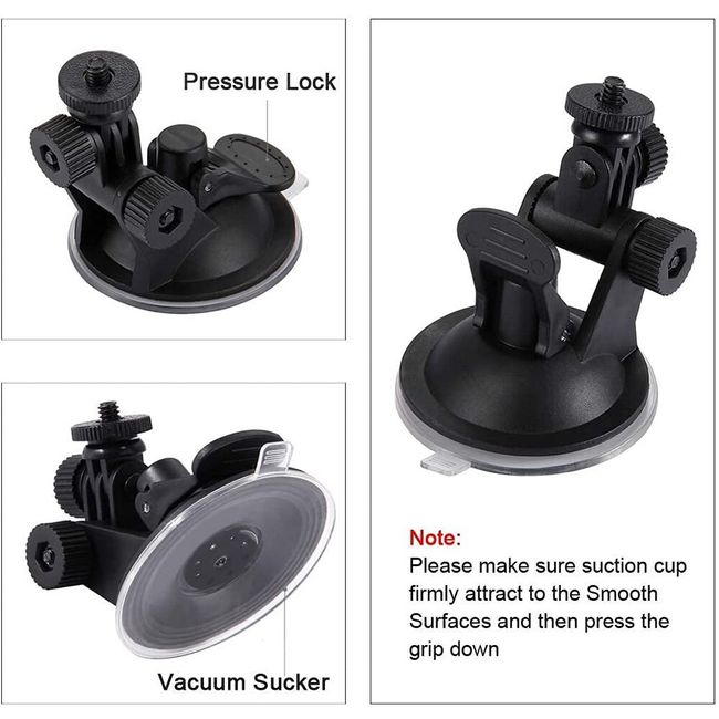 Windshield Suction Cup Car Mount Action Camera Bracket For GoPro