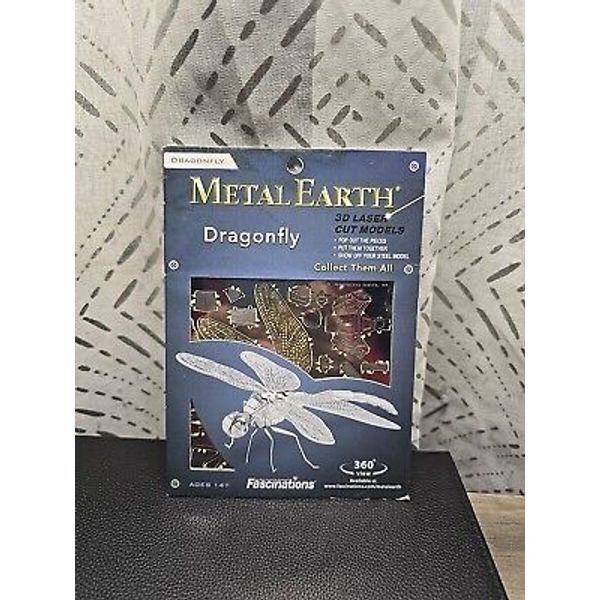 Dragonfly 3D Puzzle Metal Sculpture Kit DIY Fascination Metal Earth Discontinued