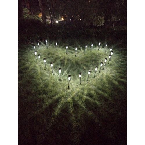 5W High Brightness Solar Power LED Lawn Lamps with Lampshades Solar Path Lights Outdoor for Patio, Lawn, Yard, Driveway, Walkway (10PC, Bright White Light)