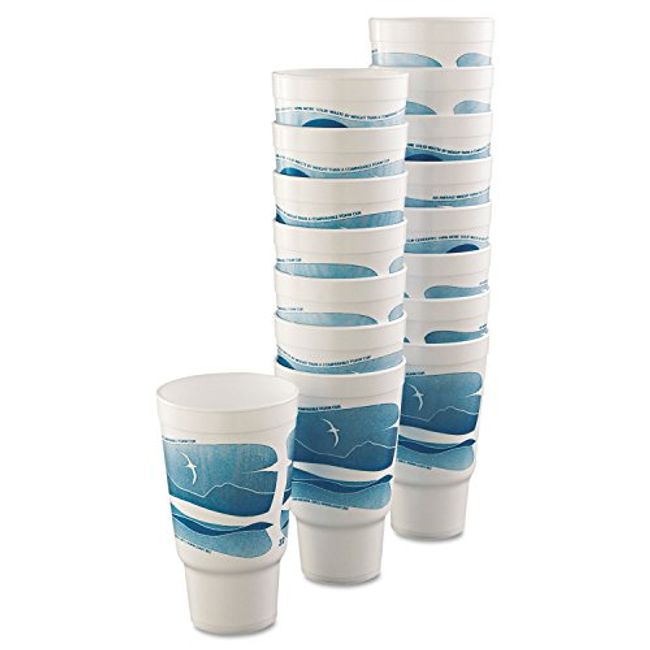 Dart 1000-Count 16-oz White Eps Foam Disposable Cups