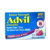 ADVIL Junior Strength Chewable Ibuprofen Grape 24ct Chew Tablets __