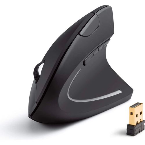 Anker 2.4 G Vertical Wireless Ergonomic Mouse for Windows, Mac OS, USB, 800 / 1200 / 1600 DPI, 5 Buttons