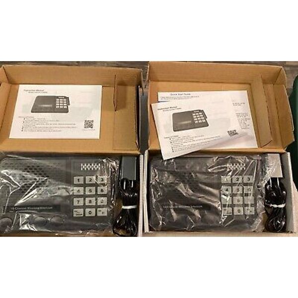 Lot of 2 10-Channel Wireless Intercom System for Home FTAN40A