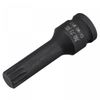 sourcing map M12 Impact Spline Bit Socket, 3/8" Square Drive 60mm Length CR-MO Metric Sizes