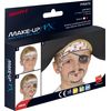 Smiffys Make-Up FX Aqua Pirate Kit Three Colours Brush Step by Step Guide