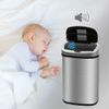 13 Gal/ 50L Stainless Touch Free for Office Kitchen Automatic Sensor Trash Can