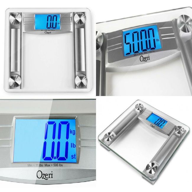 Ozeri 560-lb Digital Silver Bathroom Scale