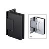 CRL MEL044MBL Matte Black Melbourne Wall Mount Offset Back Plate Hinge