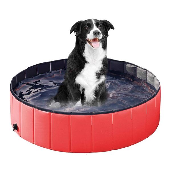 Alup Pet Portable Collapsible Pet Swimming Pool M, Blue, 1ea