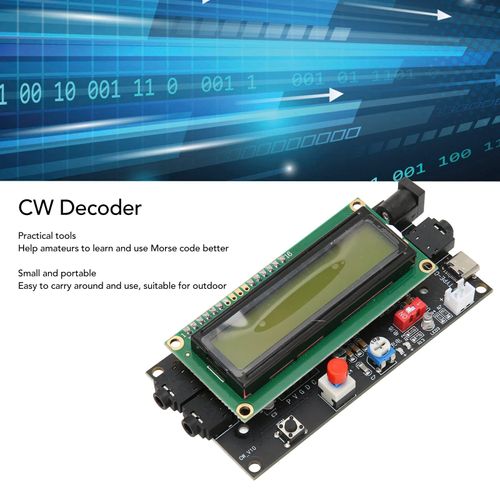 Ham Radio CW Decoder with Morse Code Reader Translator, DC7 12V 500mA, LED Display for Outdoor Use