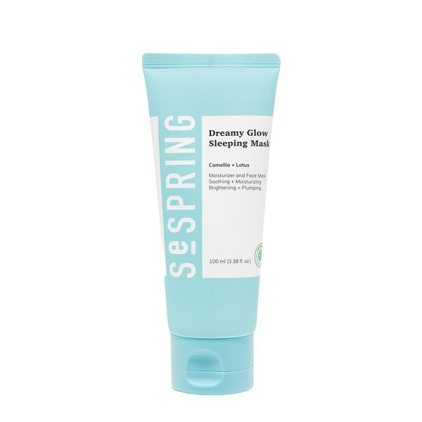 SEPSRING Dreamy Glow Sleeping Mask, Korean Face Mask, Formulated with Camellia, Lotus, and Hyaluronic Acid, Korean Skincare, Clean Beauty, Vegan, Cruelty Free, Korean Beauty Products, 3.38 Fl Oz