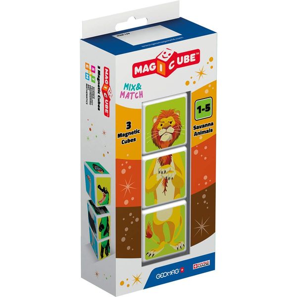 Geomag Magicube Blister Pack 109 - Savanna Animals