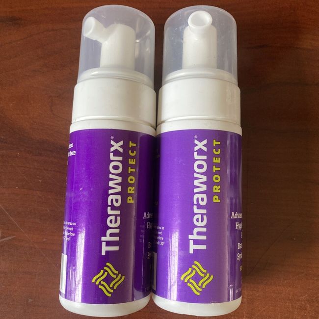 2 pack Theraworx Protect Advanced Hygiene And Barrier System Foam