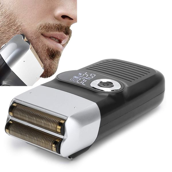 Electric Foil Shaver USB Charging LCD Display Men Electric Shaver Bald Head Beard Trimmer Mustache Razor for Men