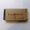 Baldwin 4 x 4" Solid Brass Square Corner Plain Bearing Mortise Hinge Black