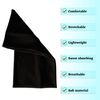 WESTEND CHOICE Extra Wide Headbands 11cm Plain Stretchy Kylie Head Band Unisex Bandeau Headbands for Women & Men Soft Hairbands Yoga Bandana Headband (Black)