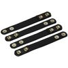 Bianchi Model 7906 Belt Keepers with Brass Snap (4-Pack), Plain Black, Model: 1016892
