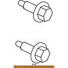 CHRYSLER OEM 19-23 1500 Rear Door Lock Hardware-Upper Hinge Bolt 6512408AA