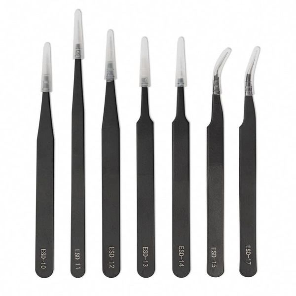 PRISMATIC POWDERS® Anti-Static Tweezer 7 pcs set