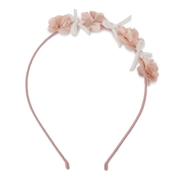 Chopin 8190-0031 Kids Hair Accessories, Hair Ornament, School Ceremonies, Weddings, Invitations, Flower Ribbon Headband, Flowers, Formal, Pink