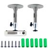 Prmape 2 Pcs Mini Projector Bracket, Universal Projector Ceiling Mount, 360 Degree Swivel Mount Holder for Ceiling Mounted, Wall Mounted, Tabletop Stand