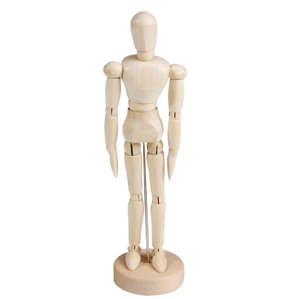 STOBOK Wooden Figure Model Human Art Mannequin Manikins for Artists sketch charcoal Home Office Desk Decoration Children Toys