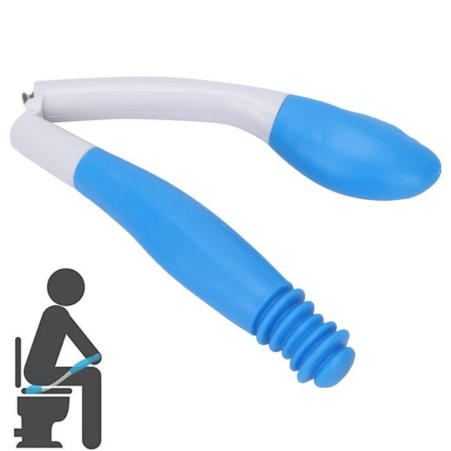 Toilet Aids Tools 41CM/ 15.7in Folding Toilet Aid Wiper Long Reach Comfort Tissue Grip Wiper, for Limited Mobility Elderly Pregnant Women Injured Person people with poor arms stretch bending