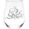 Octopus Stemless wine glass, 17 oz.