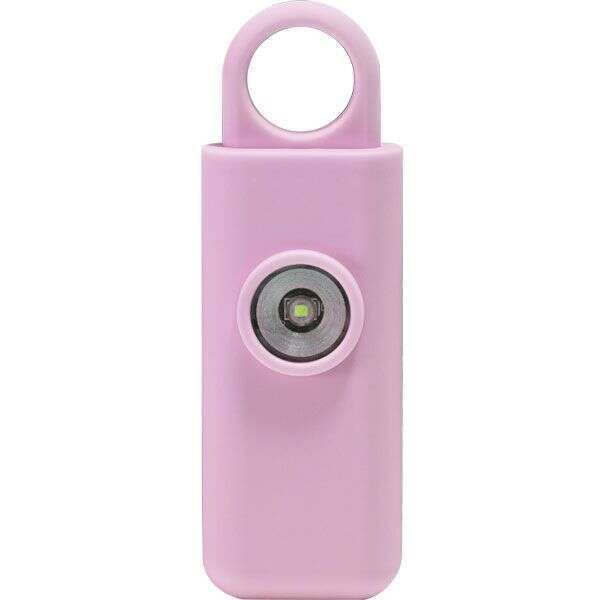 Personal Panic Alarm 130dB and Strobe Light PINK)