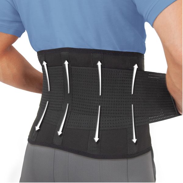 Clever Yellow Premium Back Support Belt, Back Brace, Medical-Grade Lumbar Support Belt, Lower Back Support for Men and Women, Back Braces for Lower Back Pain, Sciatica Pain Relief Products (XL)