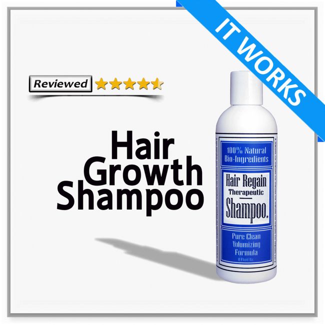 HAIR REGAIN SHAMPOO natural ingredients FAST REGROWTH no sulfates stop loss DHT