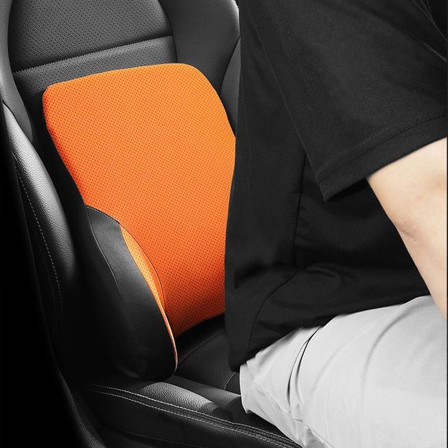 Breathable Car Seat Headrest Car Neck Pillow Cushion Back Lumbar Support  For Car Seat Travel Memory Foam Car Seat Cushion Covers