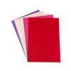 DJP 160gsm A4 Valentines Coloured Assorted Card Crafts Pack - 50 Sheets