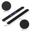 Set of 10 Nail File, Double-Sided Type, Nail File, Coarse and Fine, Nail Care, File, Gel Nail Polish Removal Tool, Unisex, Black (100/180 Grit)