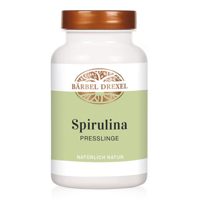 Premium Spirulina Tabletten, 100% natürliche Presslinge ohne Zusätze, Vegan (300 Stk) Vitamine, Minealien, Nährstoffe, Immunsystem + Abwehrkräfte, Vitamin B12, Mikro-Alge, Aminosäuren BÄRBEL DREXEL®