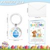 DPKOW Happy Easter Card for Grandson, Easter Egg Gifts, Keyring, Greeting Card with Envelope