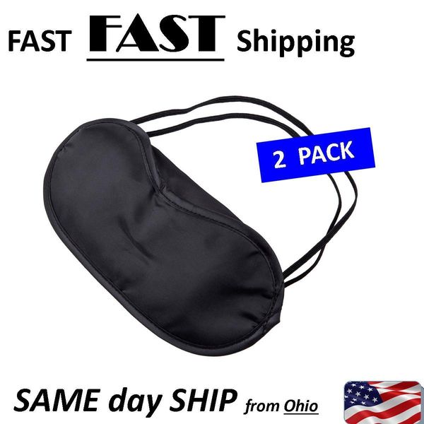 2 PACK ---  Airplane Travel Mask - Nighttime sleeping mask - sleep mask