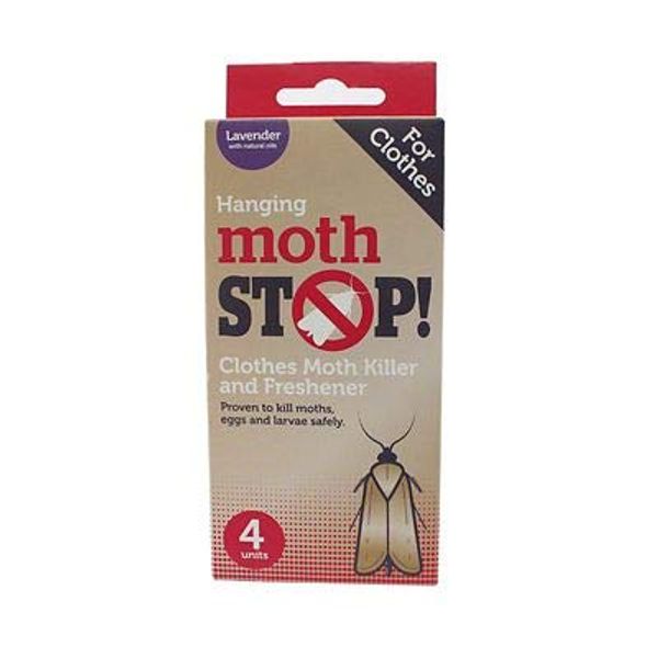 Lakeland Moth Stop Moth Killer Wardrobe Hangers - Pack of 4