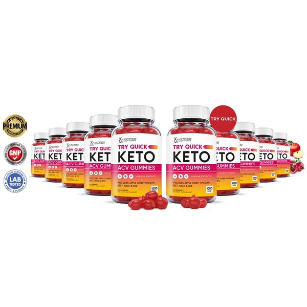 Try Quick Keto ACV Gummies 1000MG Apple Cider Vinegar 600 Gummys