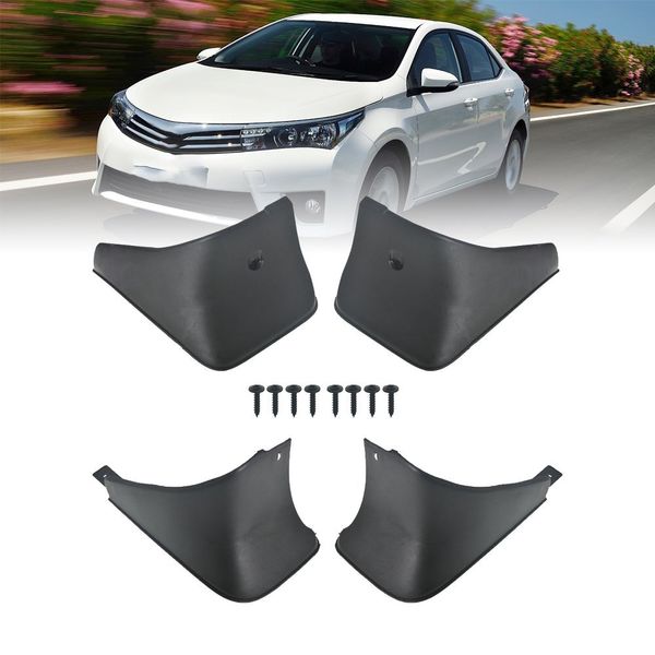 Splash Guards Full Set Front Rear for 2009-2013 Toyota Corolla Mud Flaps 4PCS