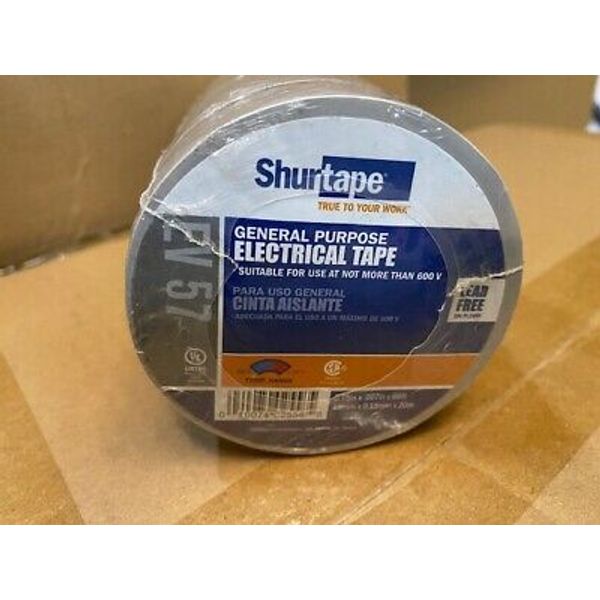 (10 Pack) Shurtape EV 57 General Purpose Electrical Tape .75" x .007" x 66' GRAY