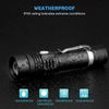 Super-Bright LED Tactical Flashlight Zoomable With Rechargeable Battery