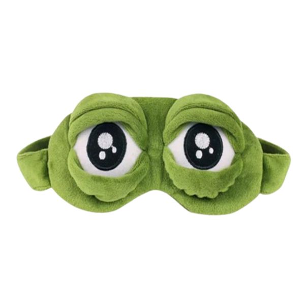 Frog Plush Kids Eye Masks for Sleeping Cartoon Fluff Blindfold for Sleeping Eye Mask for Sleeping