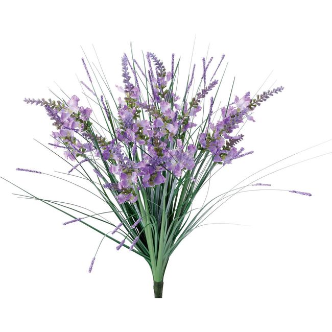 Poppy FP-5026LAV Artificial Flower, Glass Ranobush Lavender, Total Length 21.7 inches (55 cm), Flower Spike 3.3 - 4.1 inches (8.5 - 10.5 cm), Width 15.7 inches (40 cm)