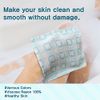 CUTIE MANGO Korean Exfoliating Bath Cloth Viscose Rayon Mitt Towel Glove [6-Pack] Asian Body Scrubbing Washcloth Pads for Deep Clean and Skin Massages (Blue)