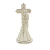 CB Avalon Gallery 6.9-inch Couple with Cross and Wedding Rings 2-Piece Wedding Cake Topper