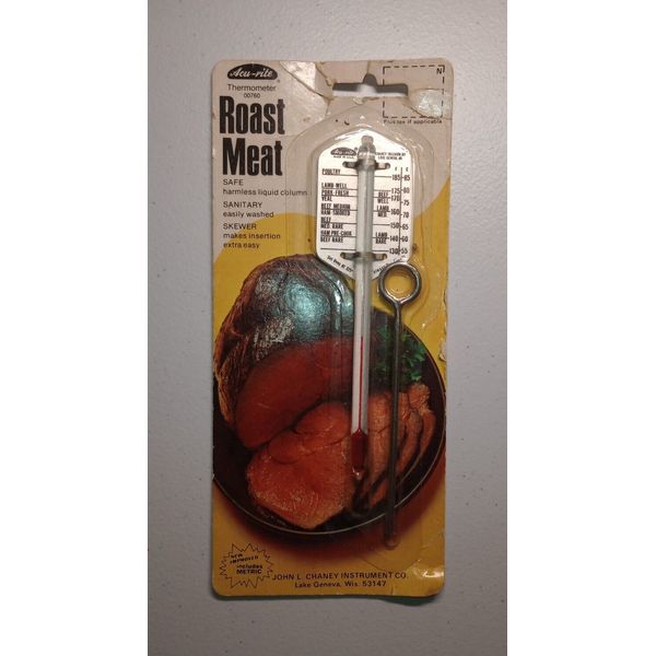 Vtg NOS Acu-Rite Roast Meat Thermometer John L Chaney Instrument Co Model 00760